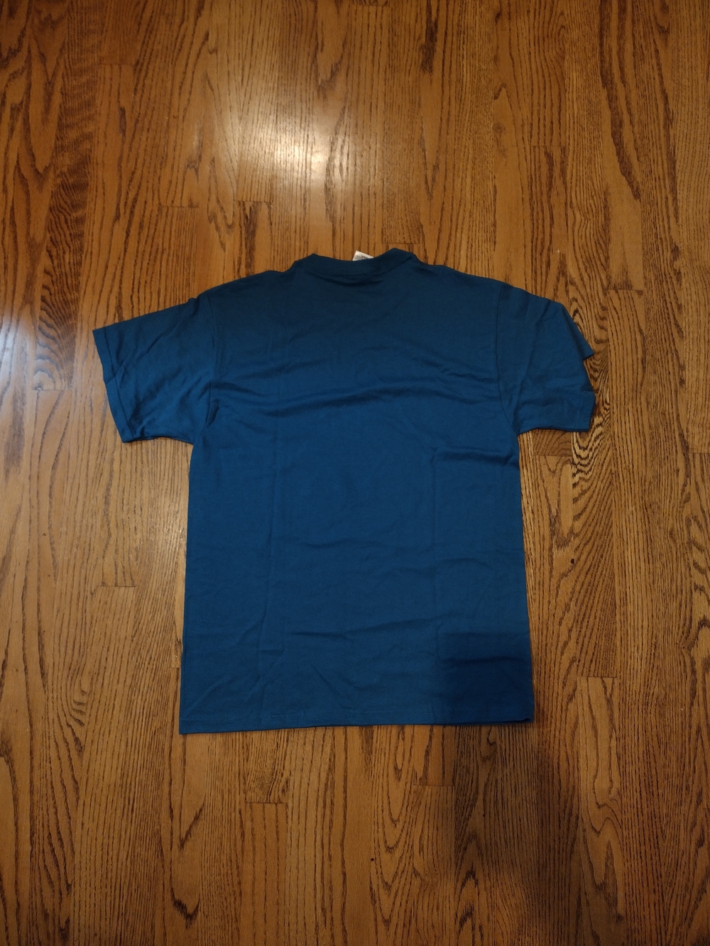 Lot of 4 MEN's Fruit of the Loom BEST Rust Orange/ Teal Blue T‑Shirt 50% cotton - Picture 4 of 4
